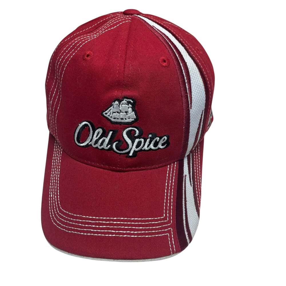 Tony Stewart #14 Old Spice NASCAR Checkered Flag Sports Adjustable Hat Red
